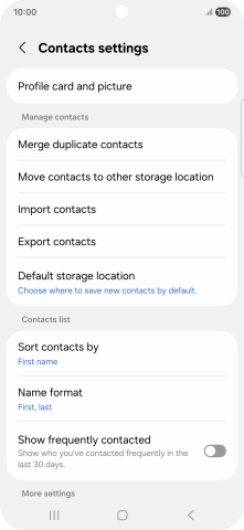 Press Merge duplicate contacts. Press Merge duplicate contacts.