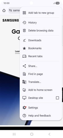 Press Settings. Press Settings.
