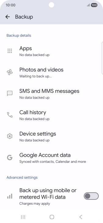 Press the indicator next to  Press the indicator next to