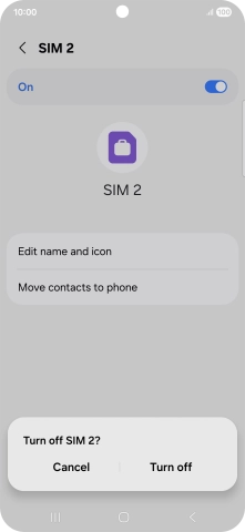 If you turn off use of the price plan, press Turn off. If you turn off use of the price plan, press Turn off.