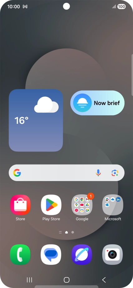 The email message icon shows that you've received a new email message. The email message icon shows that you've received a new email message.