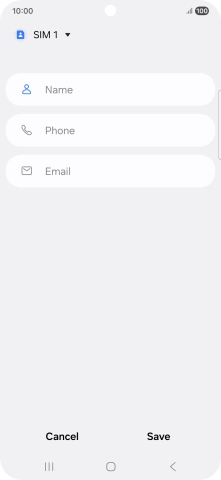 Press the address book drop down list. Press the address book drop down list.