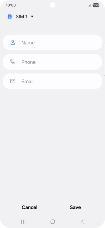 Press the address book drop down list. Press the address book drop down list.