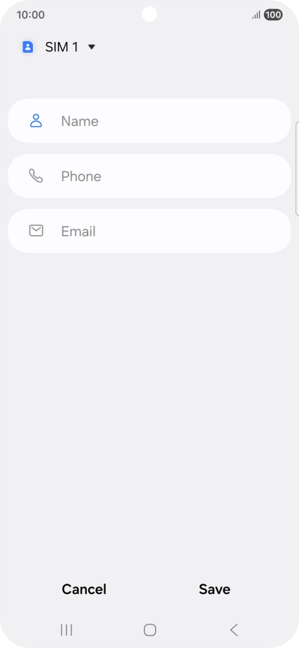 Press the address book drop down list. Press the address book drop down list.
