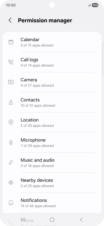 Press the required phone function. Press the required phone function.