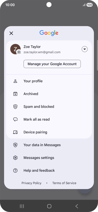 Press Messages settings. Press Messages settings.