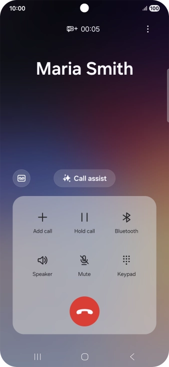 To use Galaxy AI for translation during a call, press Call assist. To use Galaxy AI for translation during a call, press Call assist.