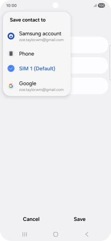 Press the required Google account. Press the required Google account.