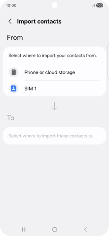 Press the name of the SIM. Press the name of the SIM.