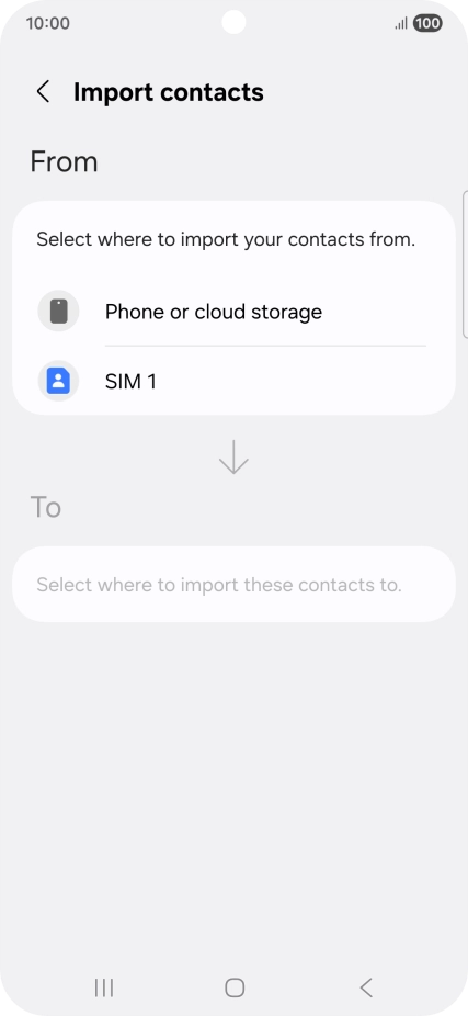 Press the name of the SIM. Press the name of the SIM.