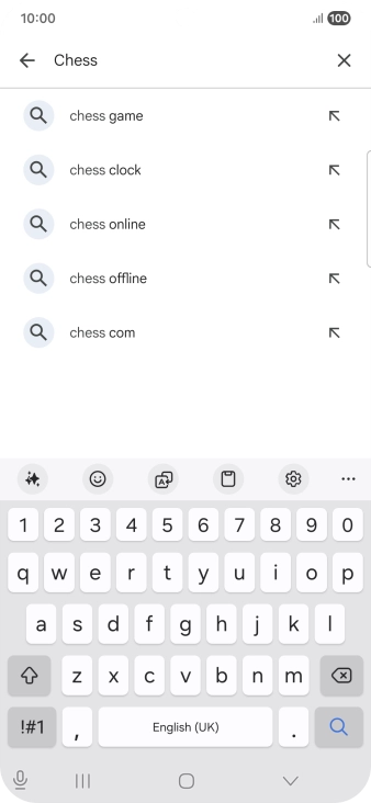 Key in the name or subject of the required app and press the search icon. Key in the name or subject of the required app and press the search icon.