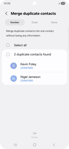 Press the field next to the required number. Press the field next to the required number.