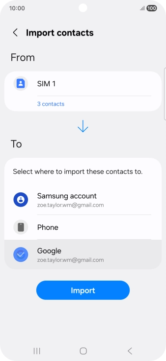 Press Import. Press Import.