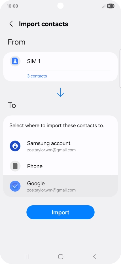 Press Import. Press Import.