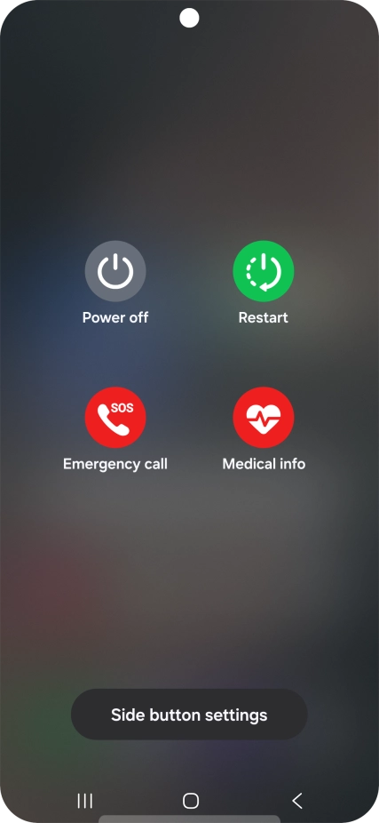 Press Power off. Press Power off.