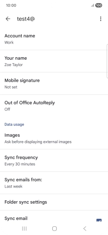 Press Account name and key in the required name. Press Account name and key in the required name.