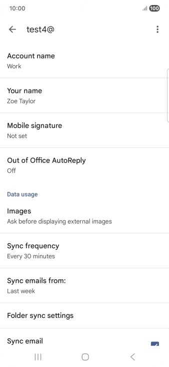 Press Account name and key in the required name. Press Account name and key in the required name.