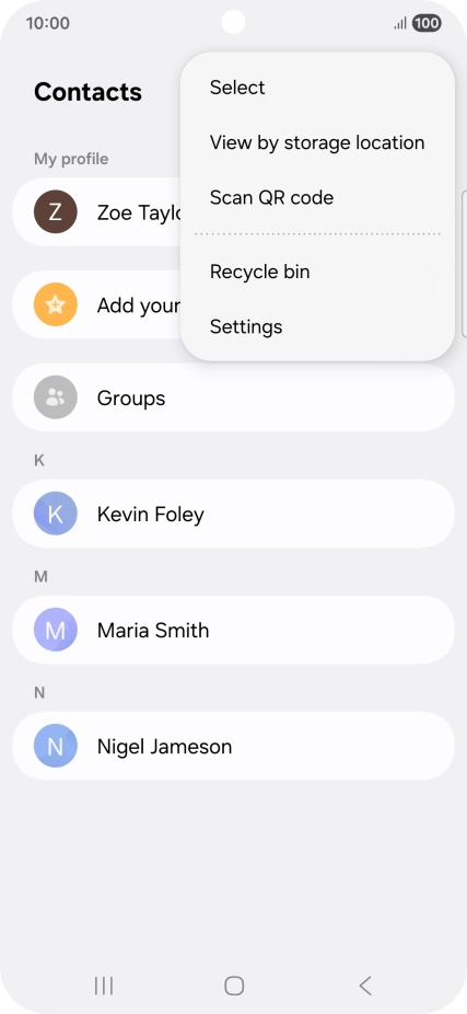Press Settings. Press Settings.