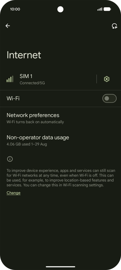 Press the indicator next to Press the indicator next to