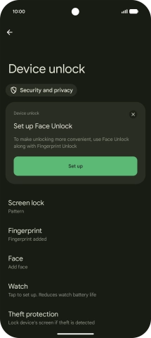 Press Screen lock and key in the additional phone lock code you created earlier. Press Screen lock and key in the additional phone lock code you created earlier.