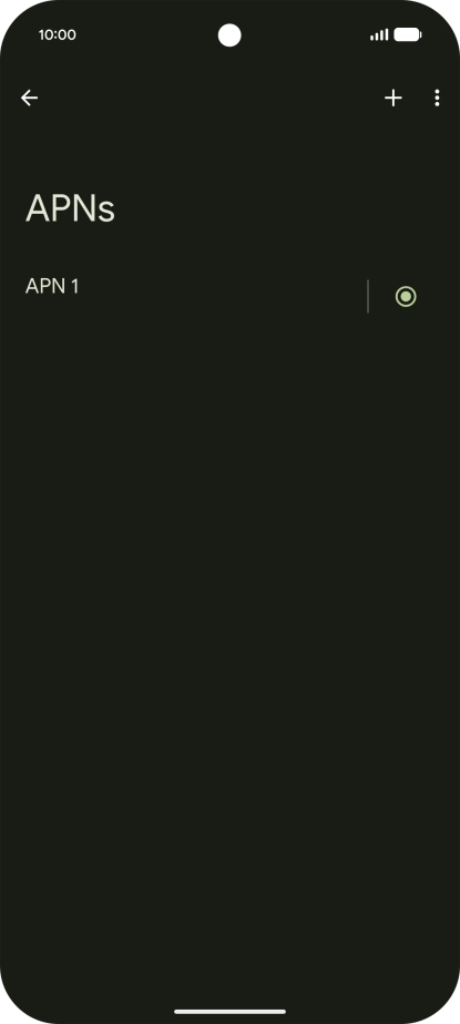Press the add icon. Press the add icon.