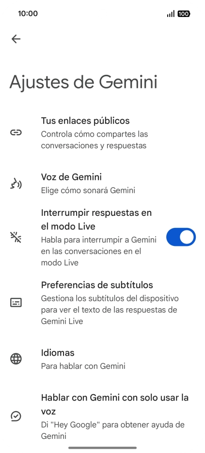Sigue las indicaciones de la pantalla para seleccionar los ajustes deseados. Sigue las indicaciones de la pantalla para seleccionar los ajustes deseados.