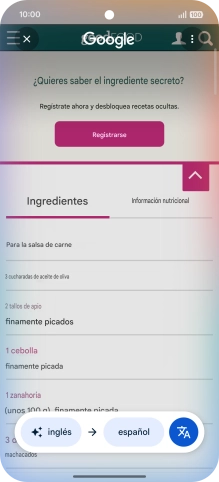 Sigue las indicaciones de la pantalla para seleccionar los ajustes de idioma deseados y utilizar la función. Sigue las indicaciones de la pantalla para seleccionar los ajustes de idioma deseados y utilizar la función.