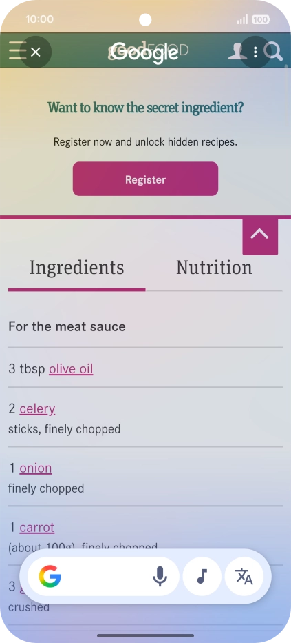Pulsa el icono de traducción. Pulsa el icono de traducción.