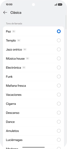 Pulsa los timbres de llamada deseados para escucharlos. Pulsa los timbres de llamada deseados para escucharlos.