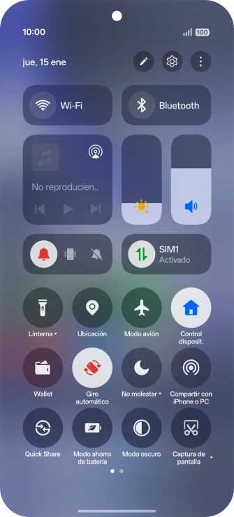 Pulsa el icono de ajustes. Pulsa el icono de ajustes.