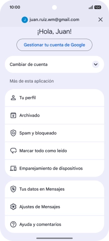 Pulsa Ajustes de Mensajes. Pulsa Ajustes de Mensajes.