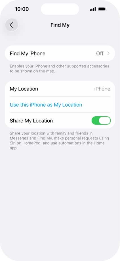 Press Find My iPhone. Press Find My iPhone.