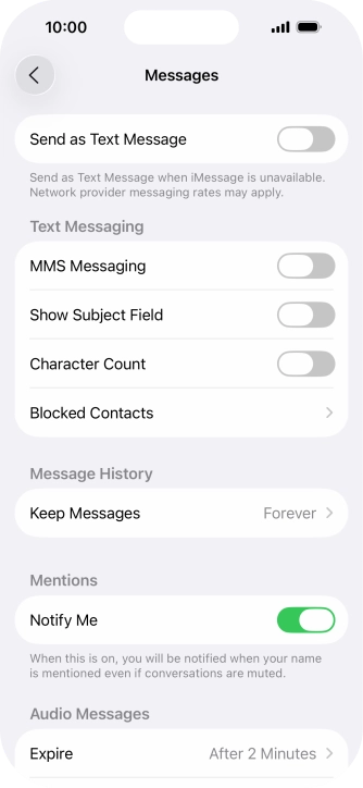 Press the indicator next to  Press the indicator next to