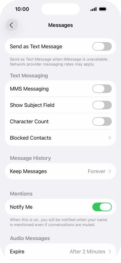 Press the indicator next to  Press the indicator next to