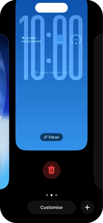Press the delete icon. Press the delete icon.