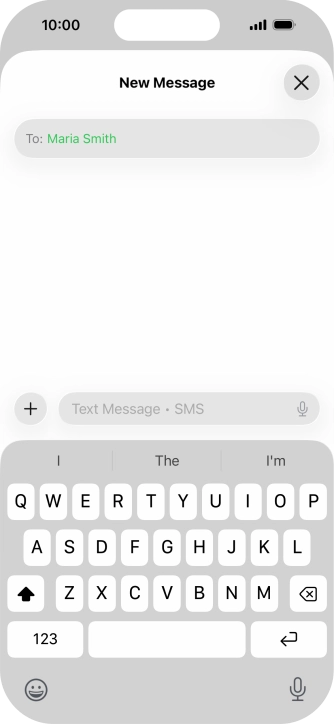 Press the microphone icon and say the required text. Press the microphone icon and say the required text.