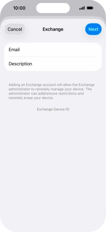 Press Description and key in the required name. Press Description and key in the required name.