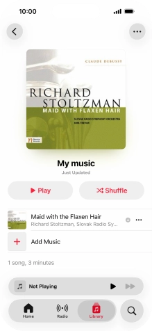 Go to the required category or playlist and press the required audio file. Go to the required category or playlist and press the required audio file.