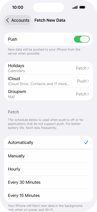 Press the indicator next to  Press the indicator next to