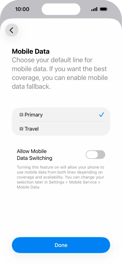 Press the indicator next to  Press the indicator next to