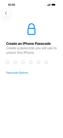 Press Passcode Options. Press Passcode Options.