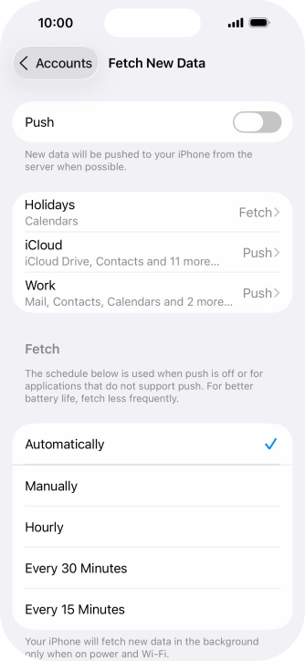 If you turn off the function, press the required setting. If you turn off the function, press the required setting.