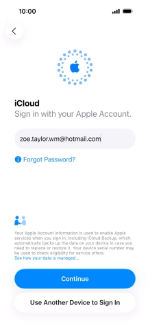 Press Continue. Press Continue.