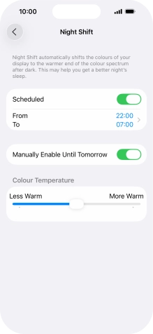 Press and drag the indicator below  Press and drag the indicator below