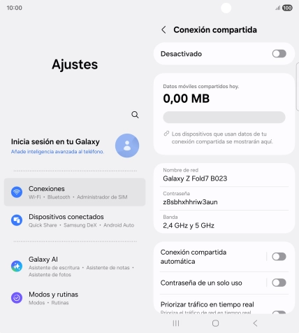 Pulsa Nombre de red. Pulsa Nombre de red.