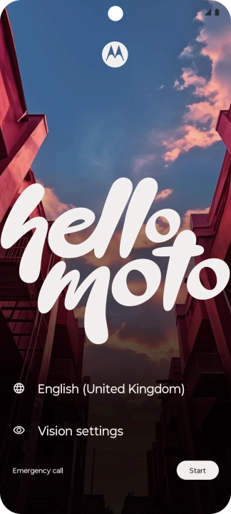 Press the field next to the language icon. Press the field next to the language icon.