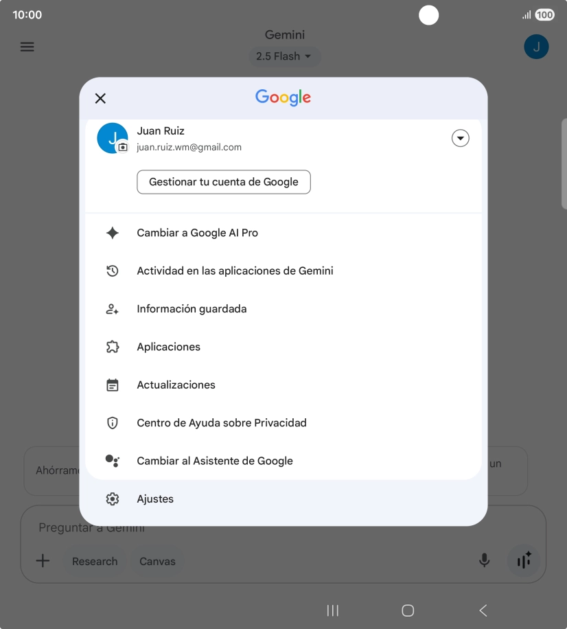 Pulsa Ajustes. Pulsa Ajustes.