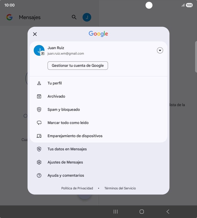 Pulsa Ajustes de Mensajes. Pulsa Ajustes de Mensajes.