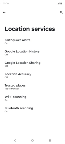 Press Location Accuracy. Press Location Accuracy.