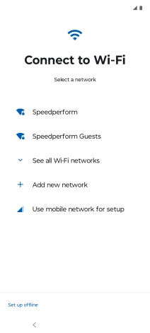 Press the required Wi-Fi network. Press the required Wi-Fi network.